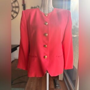 Lord & Taylor Coral Blazer